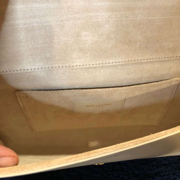 SAINT LAURENT Chyc "Y" Leather Clutch NWT - Picture 3 of 10